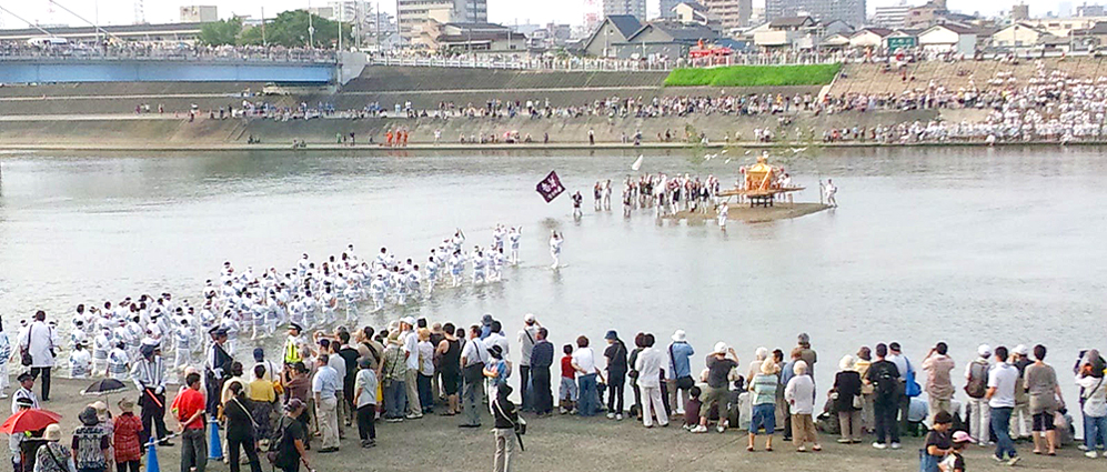 住吉祭大和川